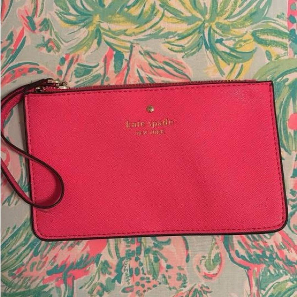 Kate Spade Vibrant Pink Wristlet